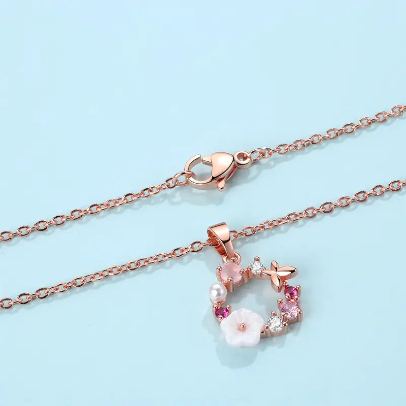 Romantiskt Körsbärsblom Halsband | Tillsammans mot Bröstcancer