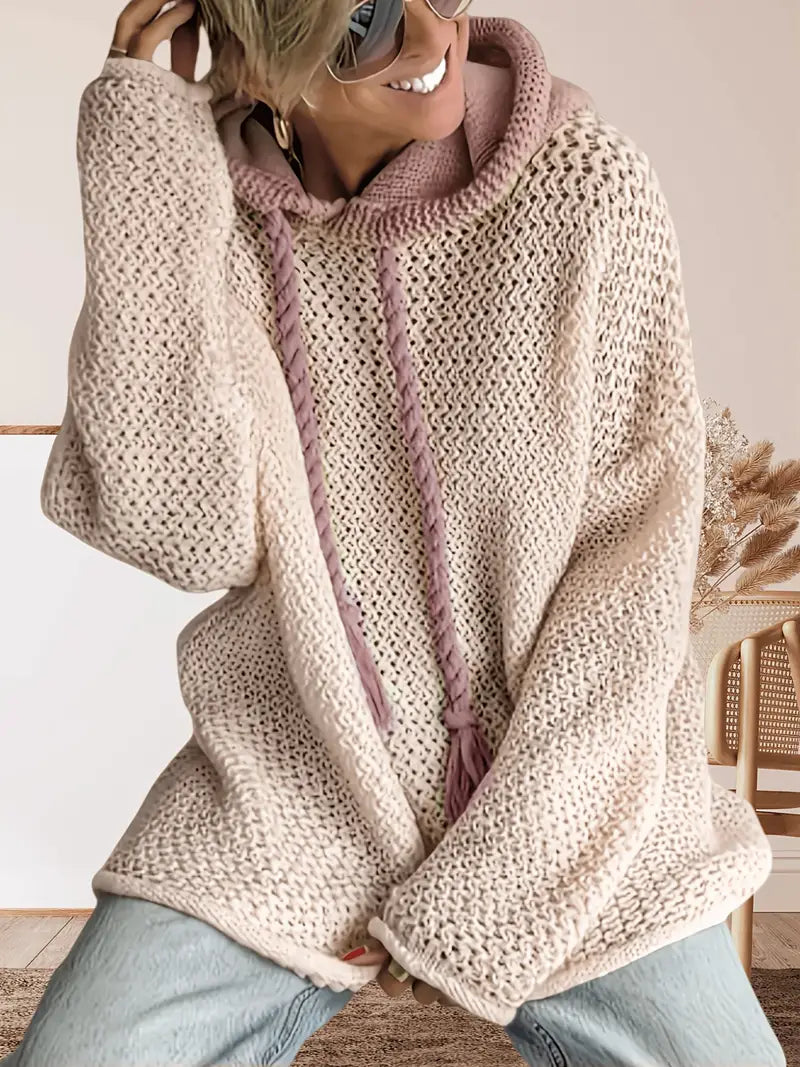 Huvtröja i Stickat | Tillsammans mot Bröstcancer