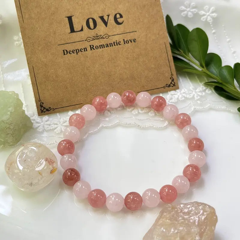 Kristallpärlarmband | Tillsammans mot Bröstcancer