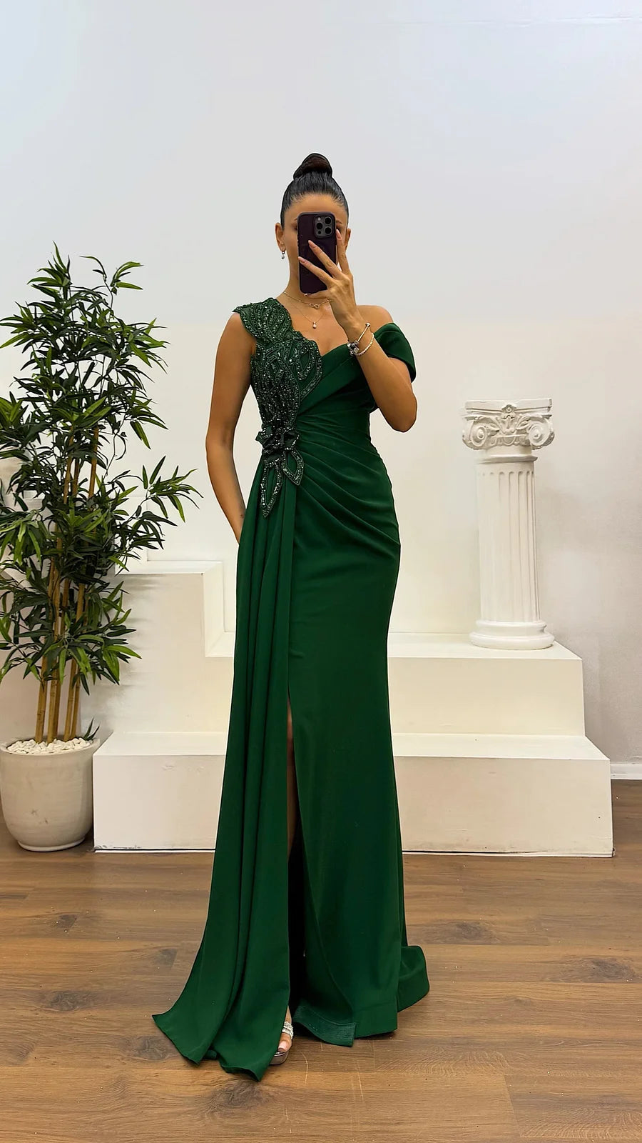 Valeria™ - Plisserad Aftonklänning