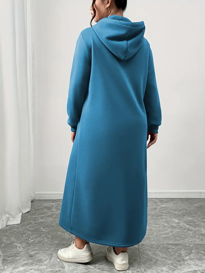 Lilla™ - Bekväm Hoodieklänning