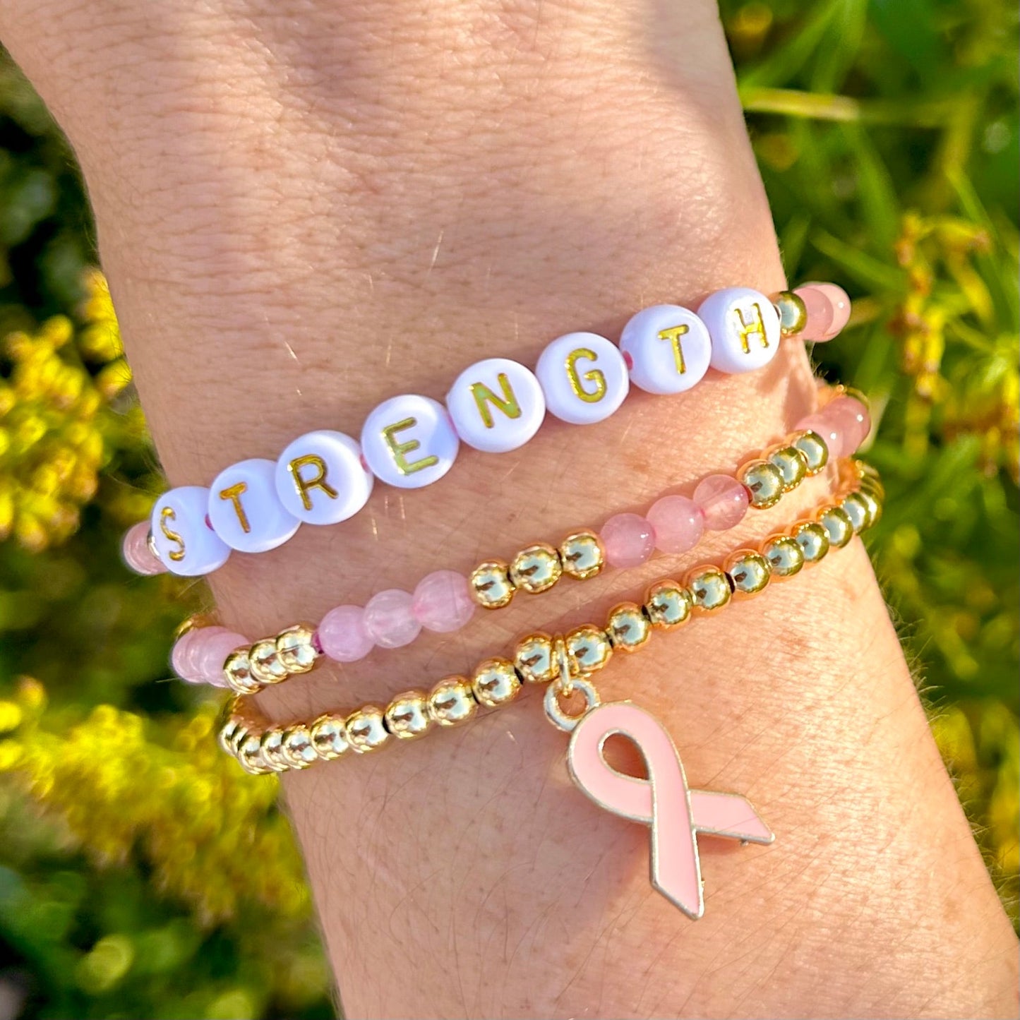 Personligt Namnarmbandsset | Tillsammans mot Bröstcancer