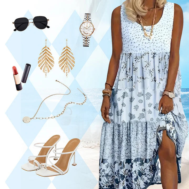 Isabella™ – Ärmös Boho Klänning