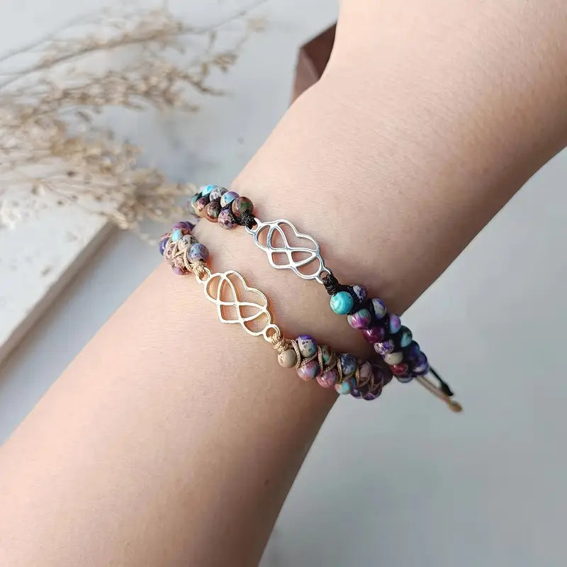 Sten Evighetshjärta Armband | Tillsammans mot Bröstcancer