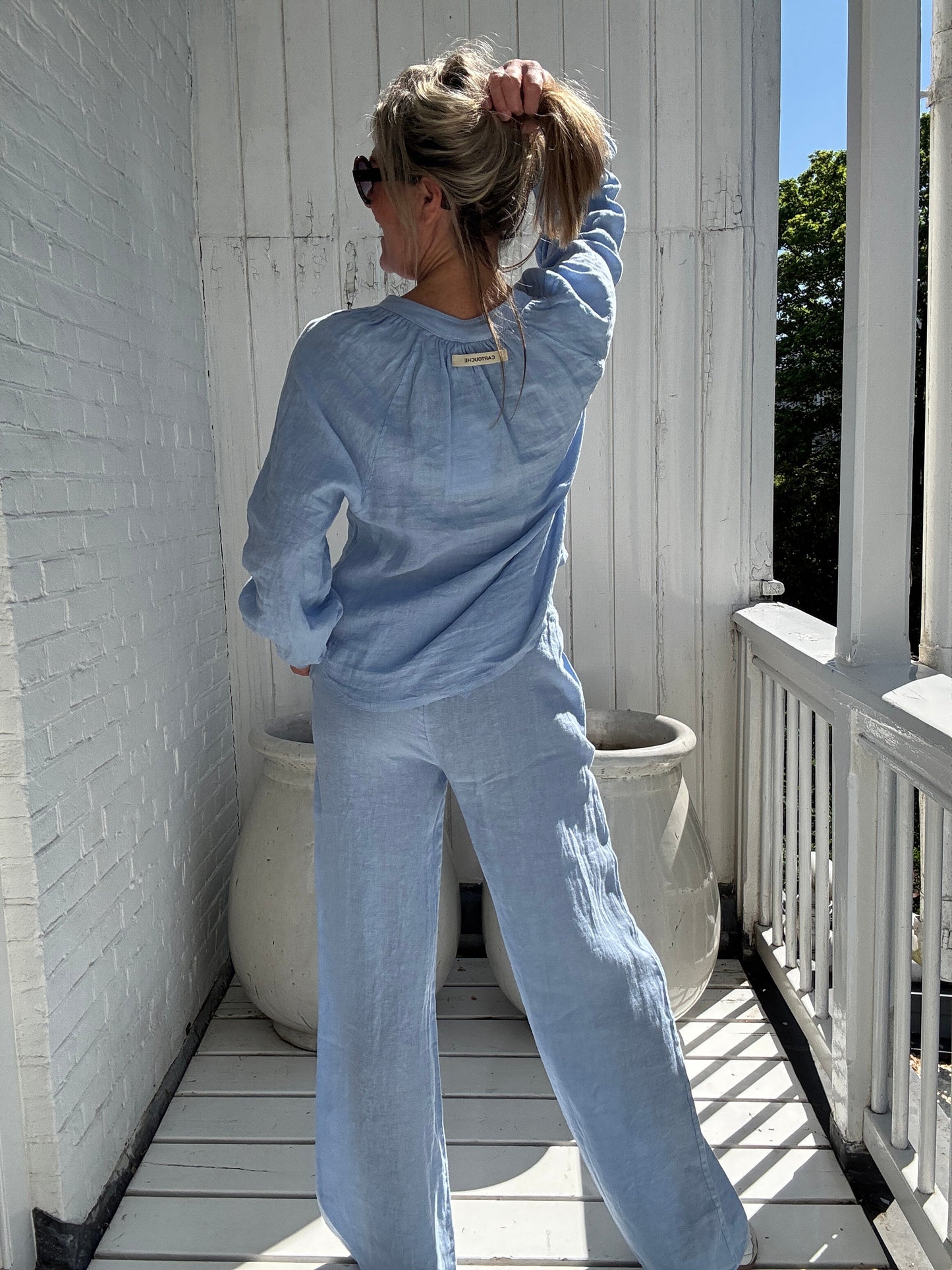Aliea™ - Linne Långärmat Set