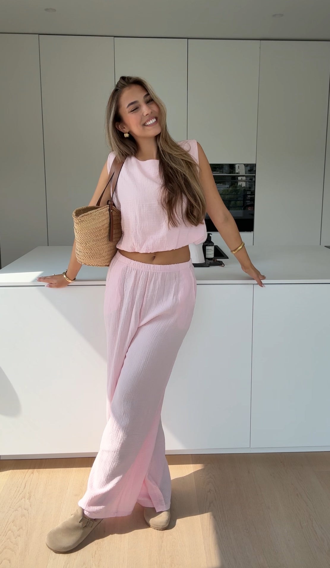 Rania™ – Mjuk Rosé Våffelset