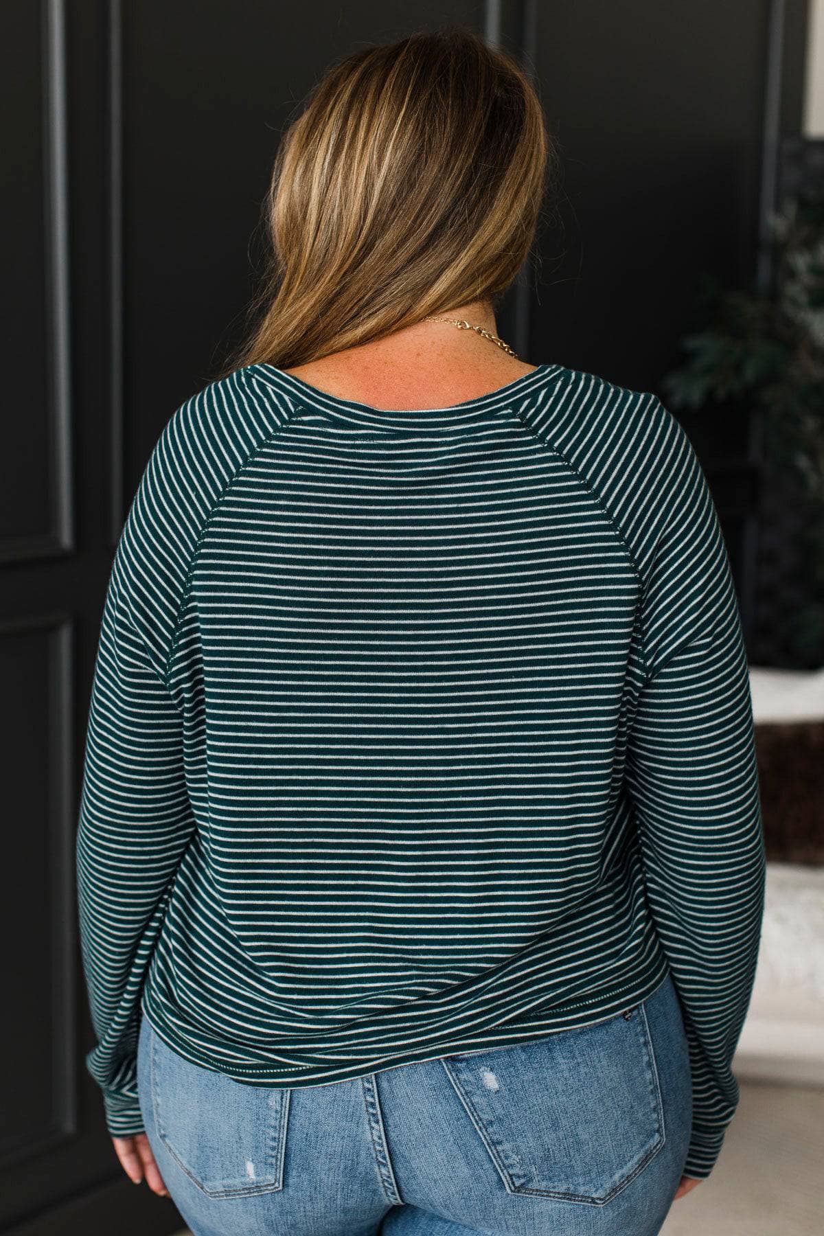 Alma™ - Långärmad Randig Topp