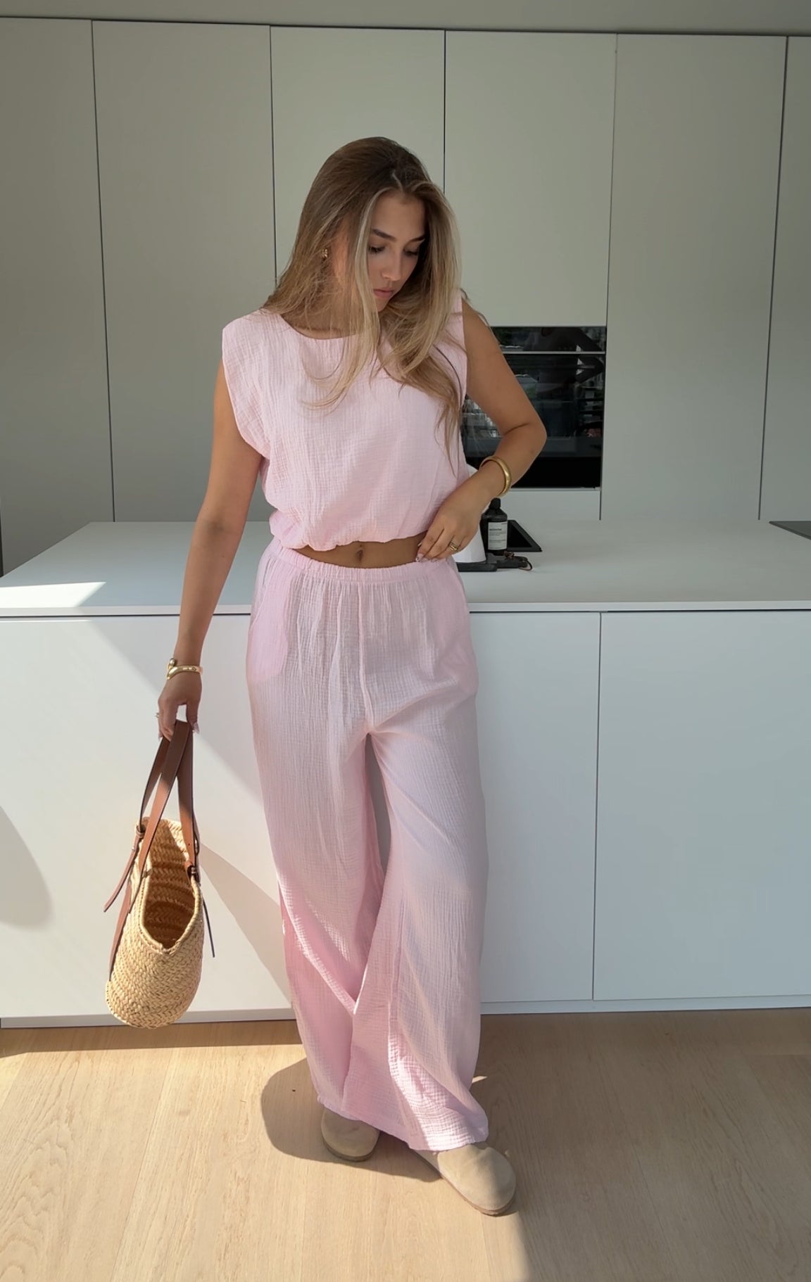Rania™ – Mjuk Rosé Våffelset