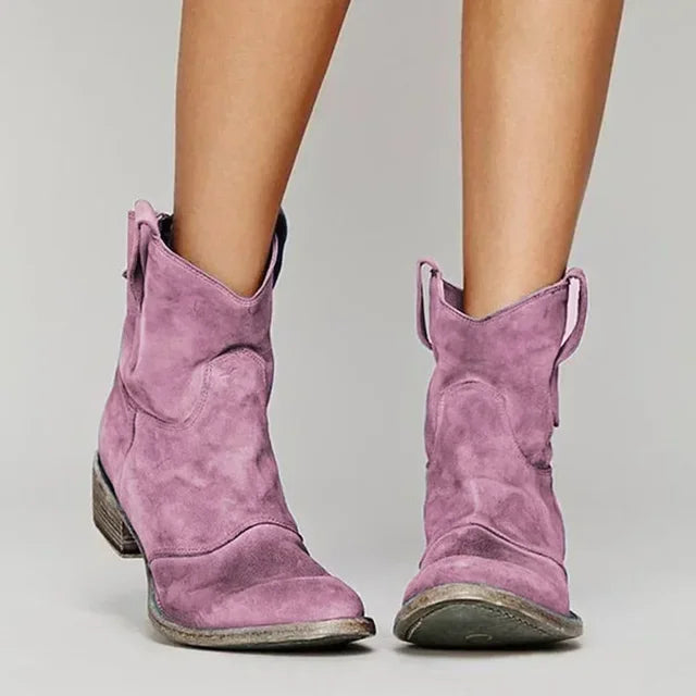 Hedda™ - Vintage Western Ankelboots