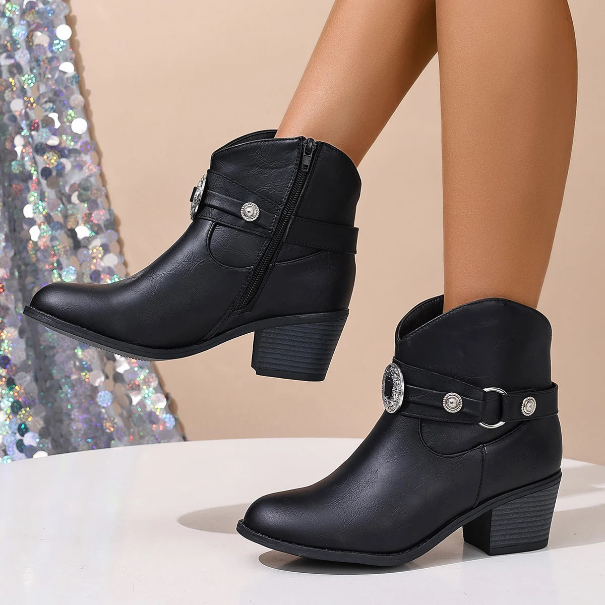 Nyara™ - Spänne Stilrena Ankelstövlar