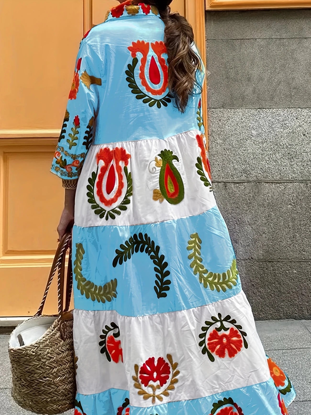 Amiya™ - Vintage Blommig Klänning för Dam