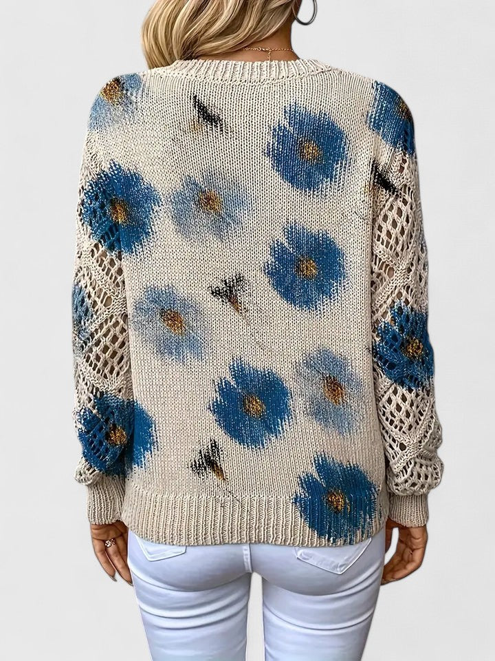 Aurélie™ - Elegant Blomsweater