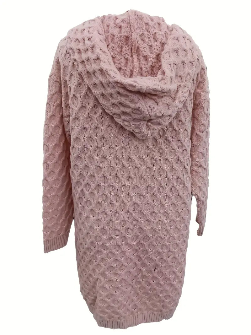 Stickad Huv Kofta | Tillsammans mot Bröstcancer