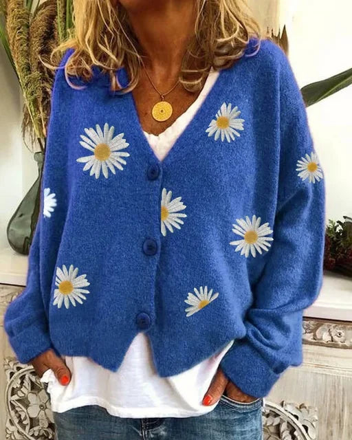 Annelina™ - Vardaglig Blommig Kofta