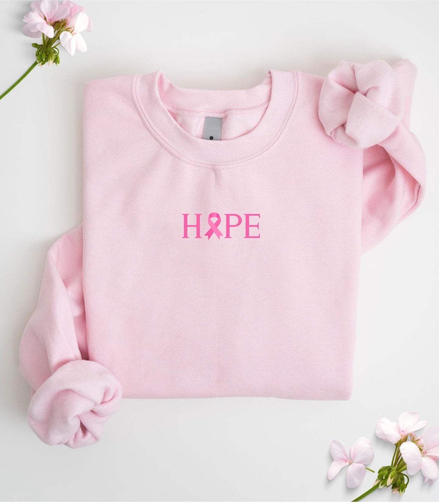 Rosa Band HOPE Sweatshirt | Tillsammans mot Bröstcancer