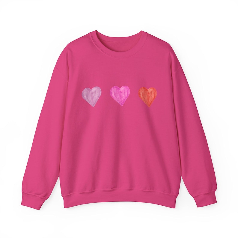 Akvarellhjärtan Sweatshirt | Tillsammans mot Bröstcancer