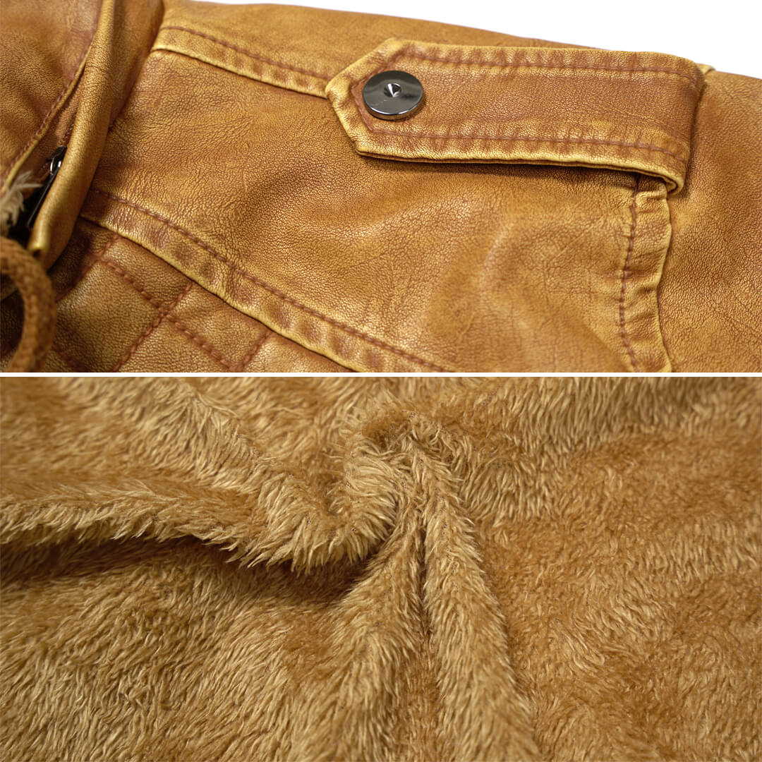 Arlen™ - Klassisk Biker Läderjacka
