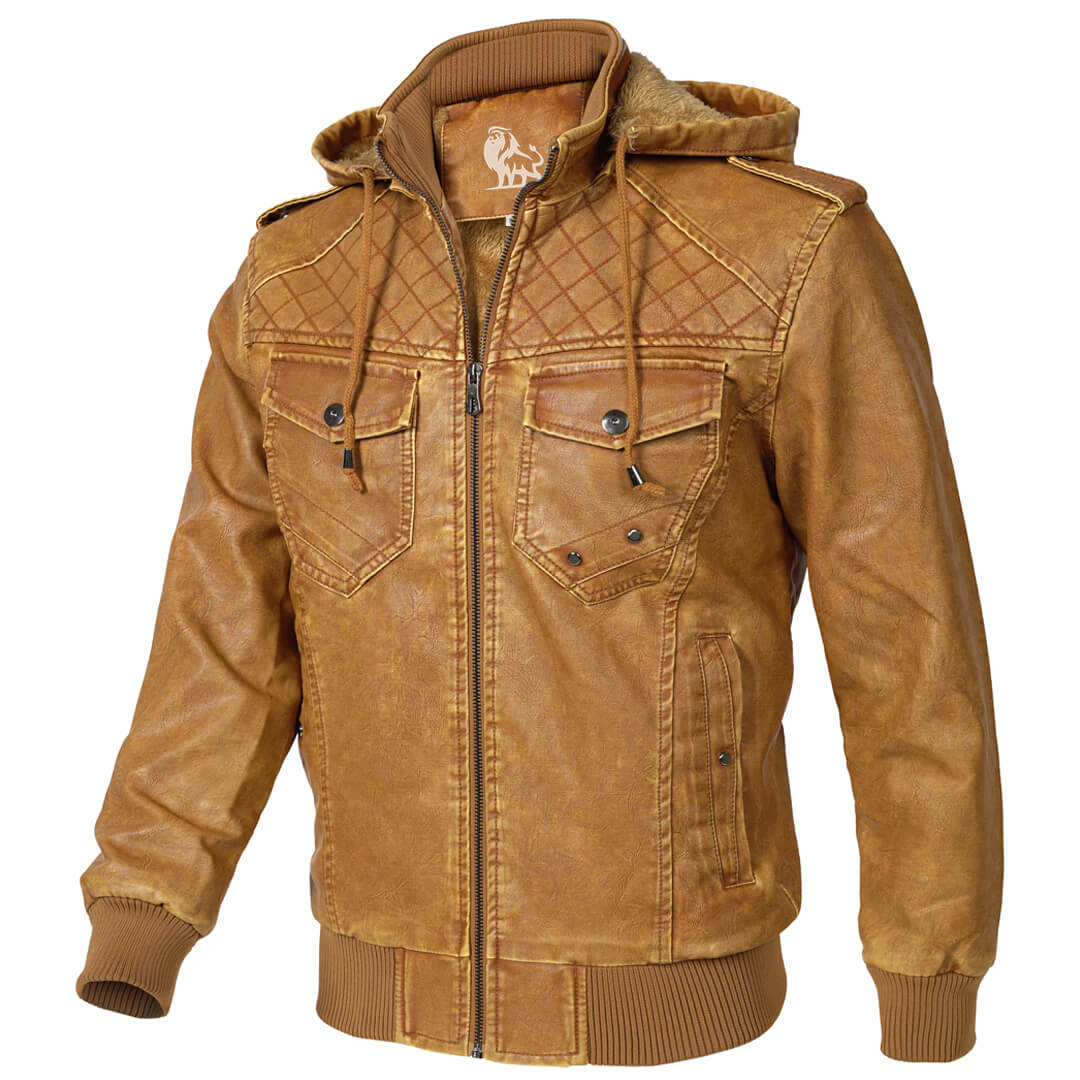 Arlen™ - Klassisk Biker Läderjacka