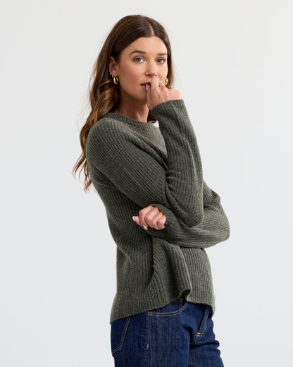 Ida™ - Kashmirtröja i Fiskarstil