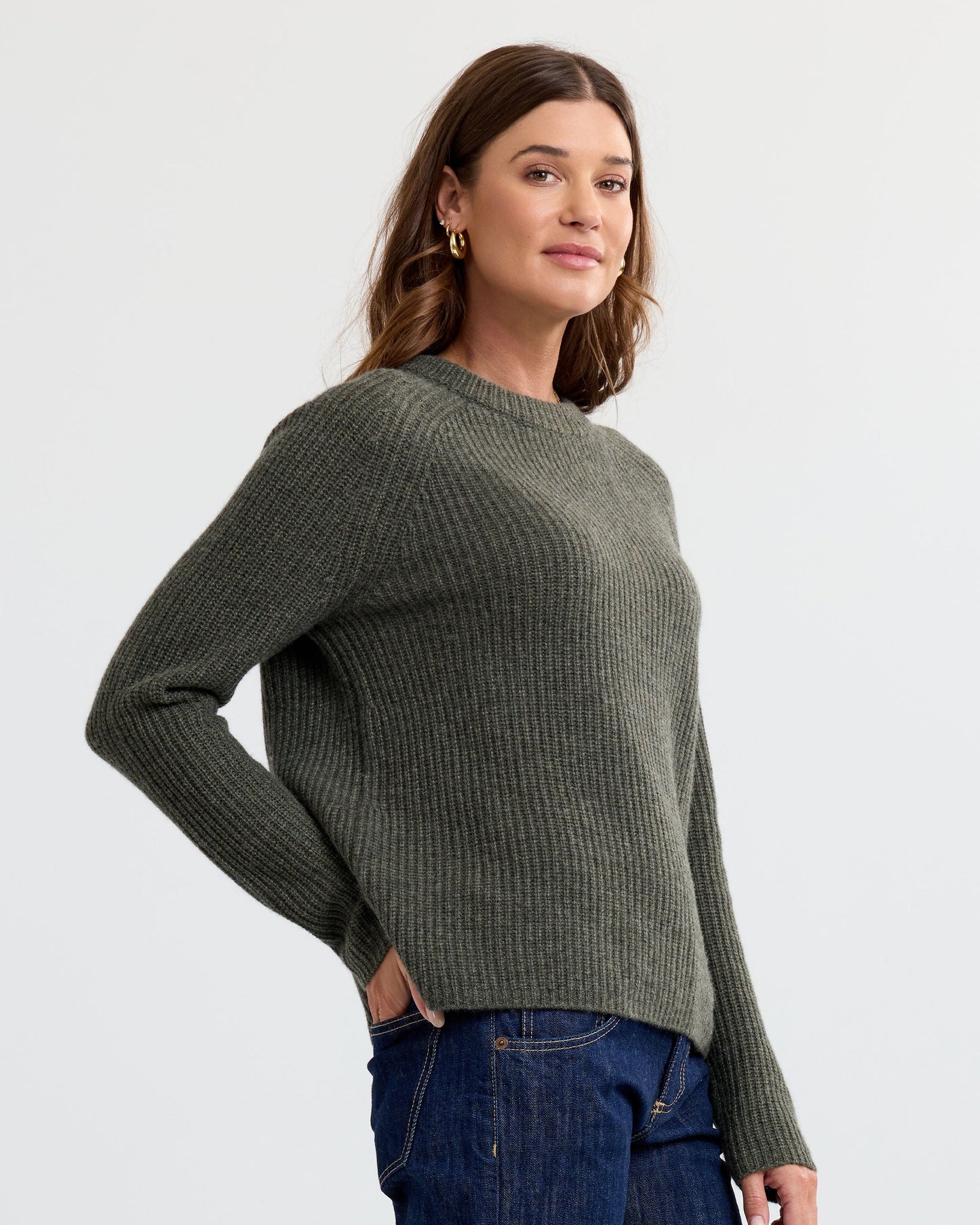 Ida™ - Kashmirtröja i Fiskarstil