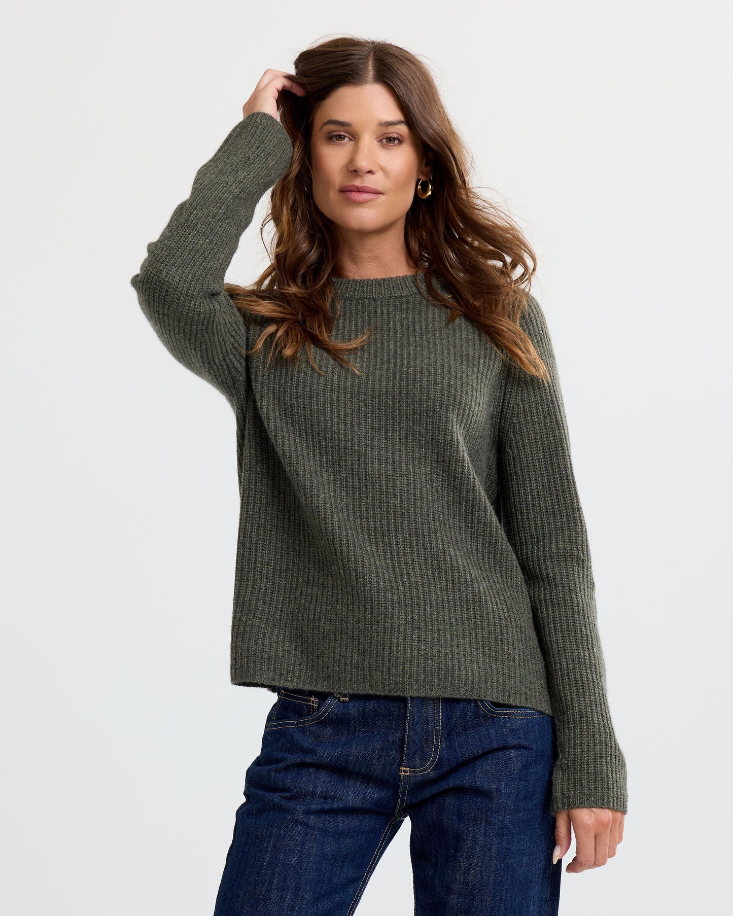 Ida™ - Kashmirtröja i Fiskarstil