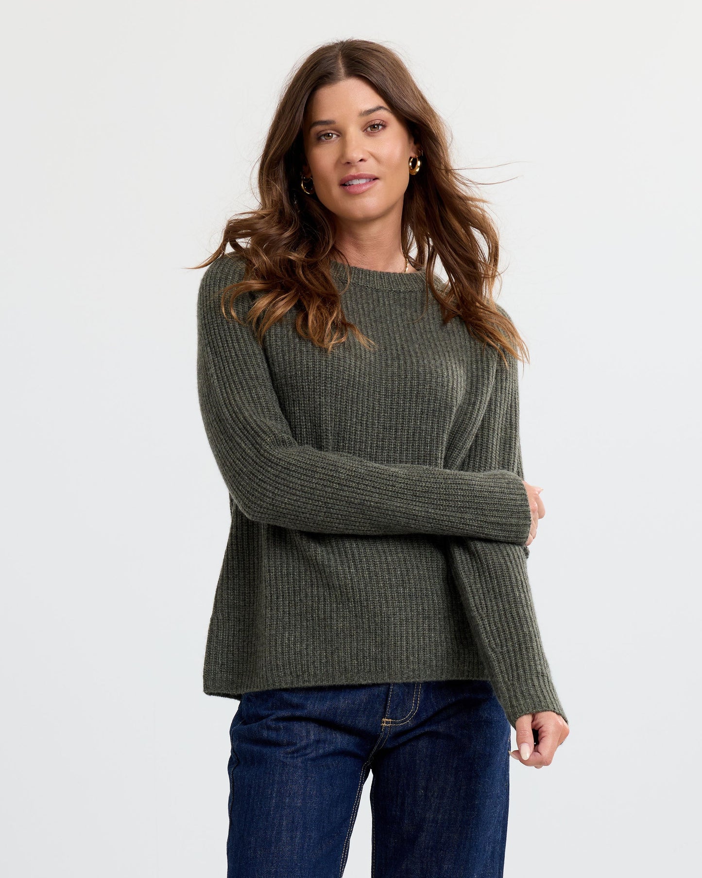 Ida™ - Kashmirtröja i Fiskarstil