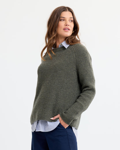 Ida™ - Kashmirtröja i Fiskarstil