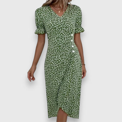 Grace™ – Flödande Blommig Klänning för Dam