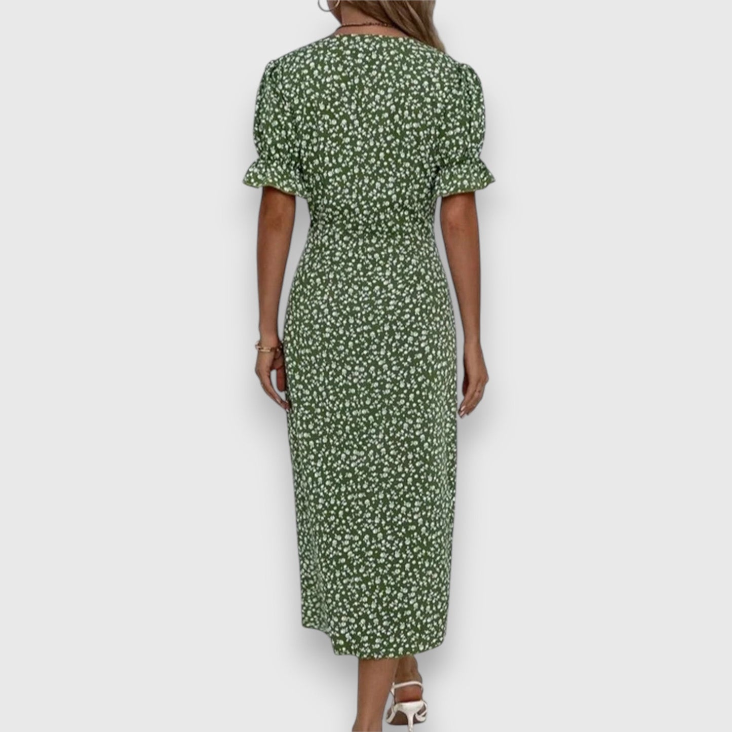 Grace™ – Flödande Blommig Klänning för Dam