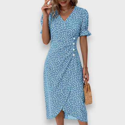 Grace™ – Flödande Blommig Klänning för Dam