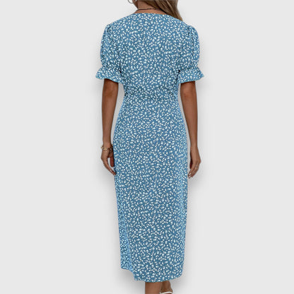 Grace™ – Flödande Blommig Klänning för Dam