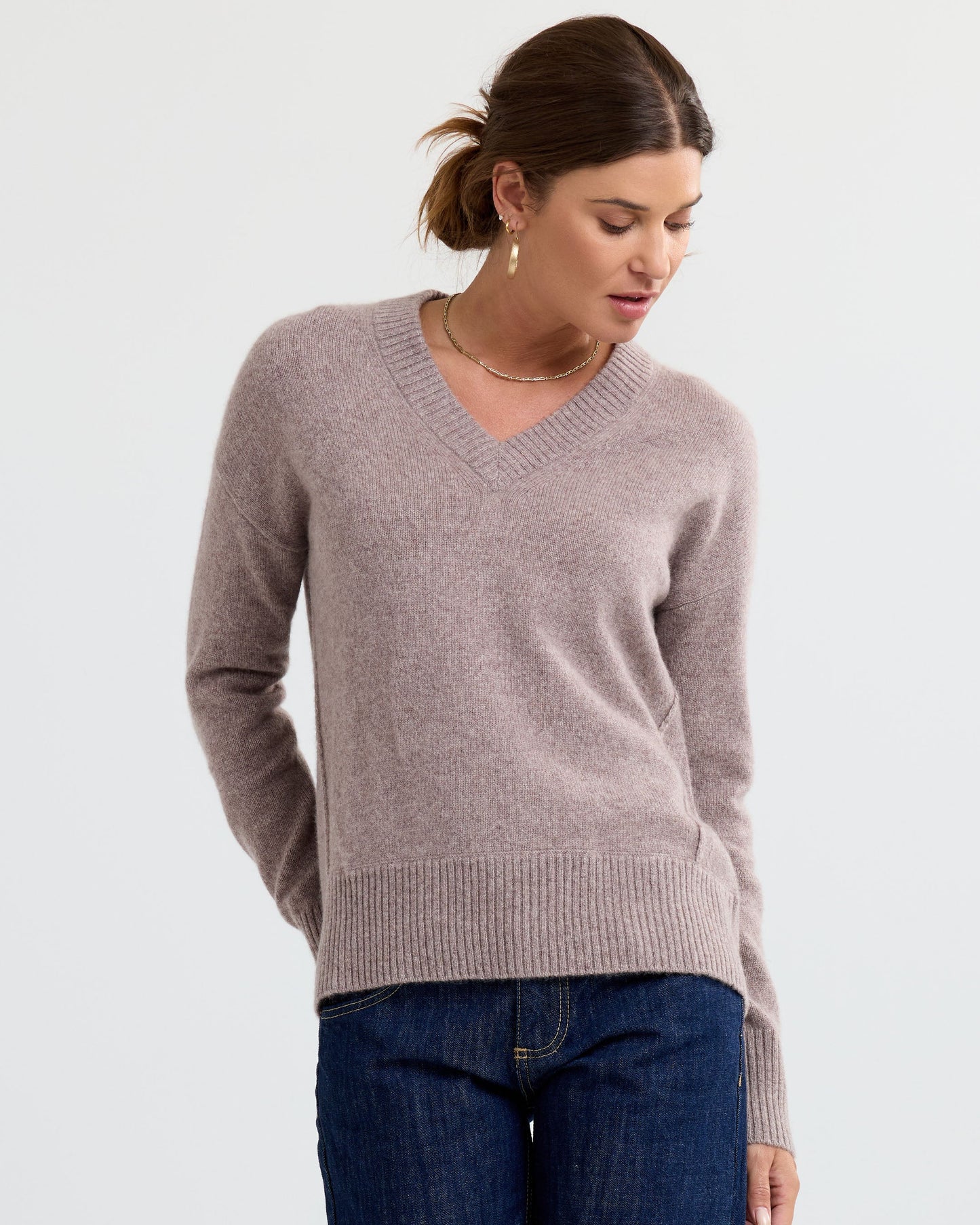 Alvae™ - Kashmirtröja med V-ringning