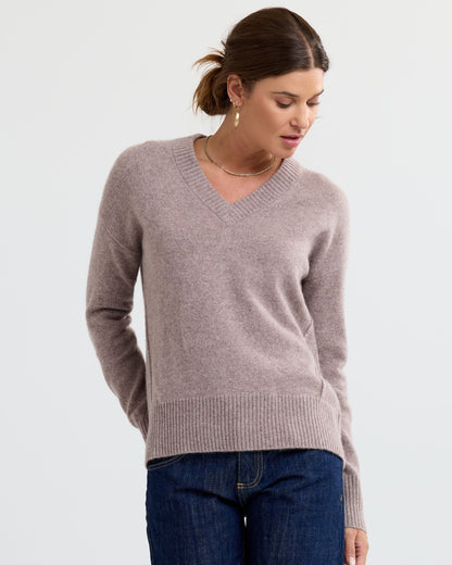 Alvae™ - Kashmirtröja med V-ringning