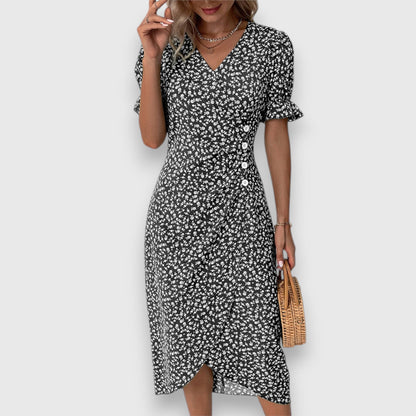 Grace™ – Flödande Blommig Klänning för Dam