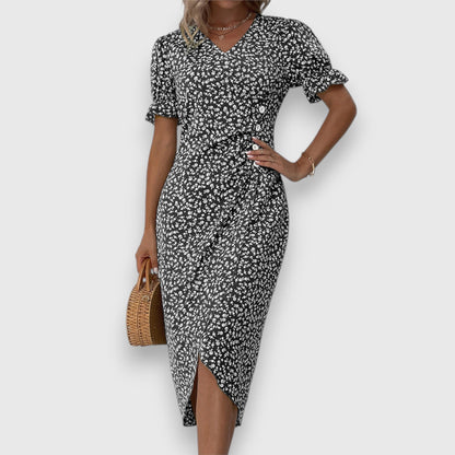 Grace™ – Flödande Blommig Klänning för Dam