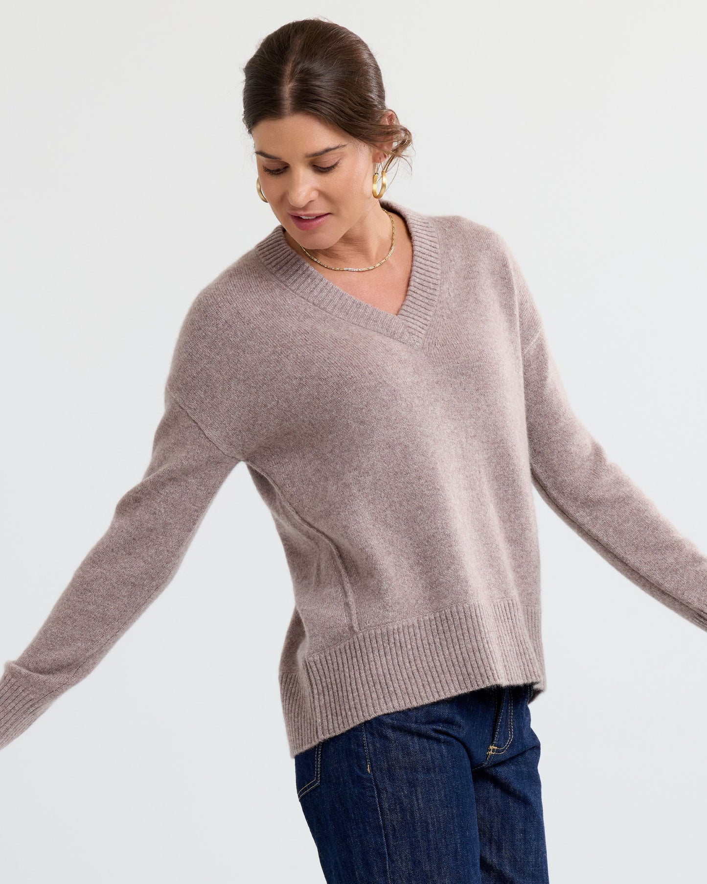 Alvae™ - Kashmirtröja med V-ringning