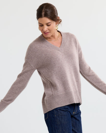 Alvae™ - Kashmirtröja med V-ringning
