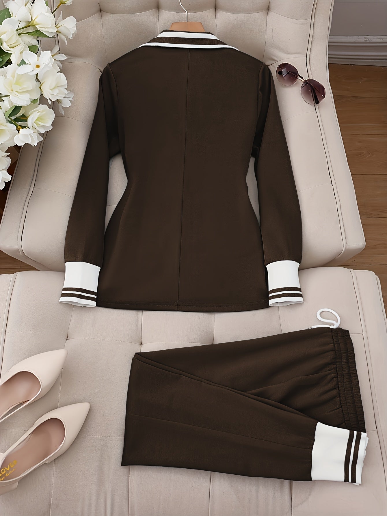 Lily™ - Randigt Tvådelat Set