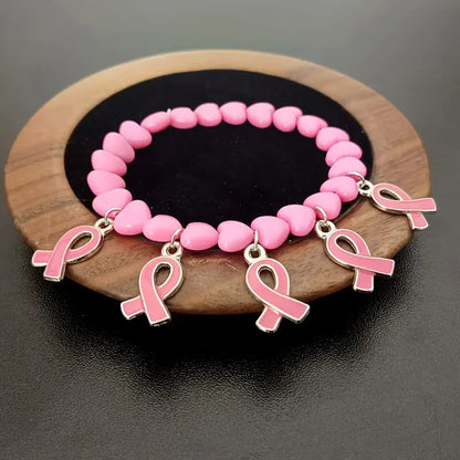 Rosa Band Pärlarmband | Tillsammans mot Bröstcancer