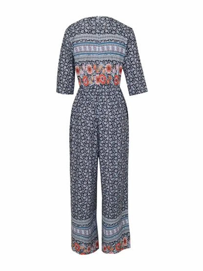 Neri™ - Vintage Boho Blommig Jumpsuit