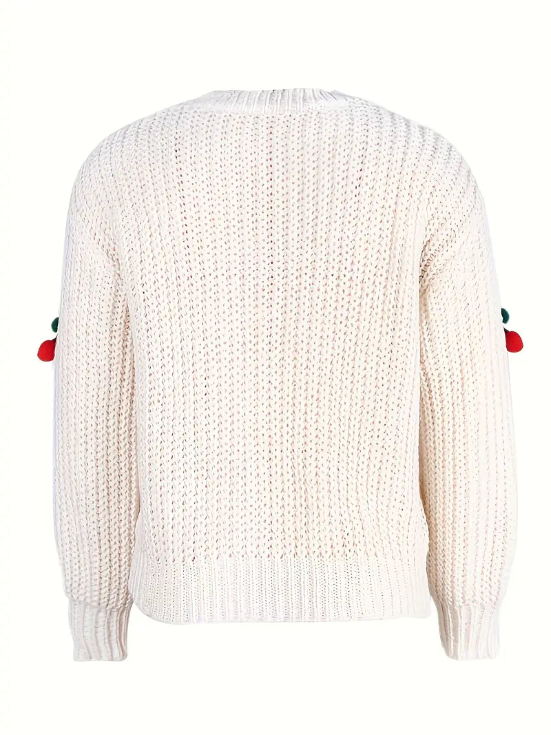 Körsbärsmönstrad Tröja | Tillsammans mot Bröstcancer