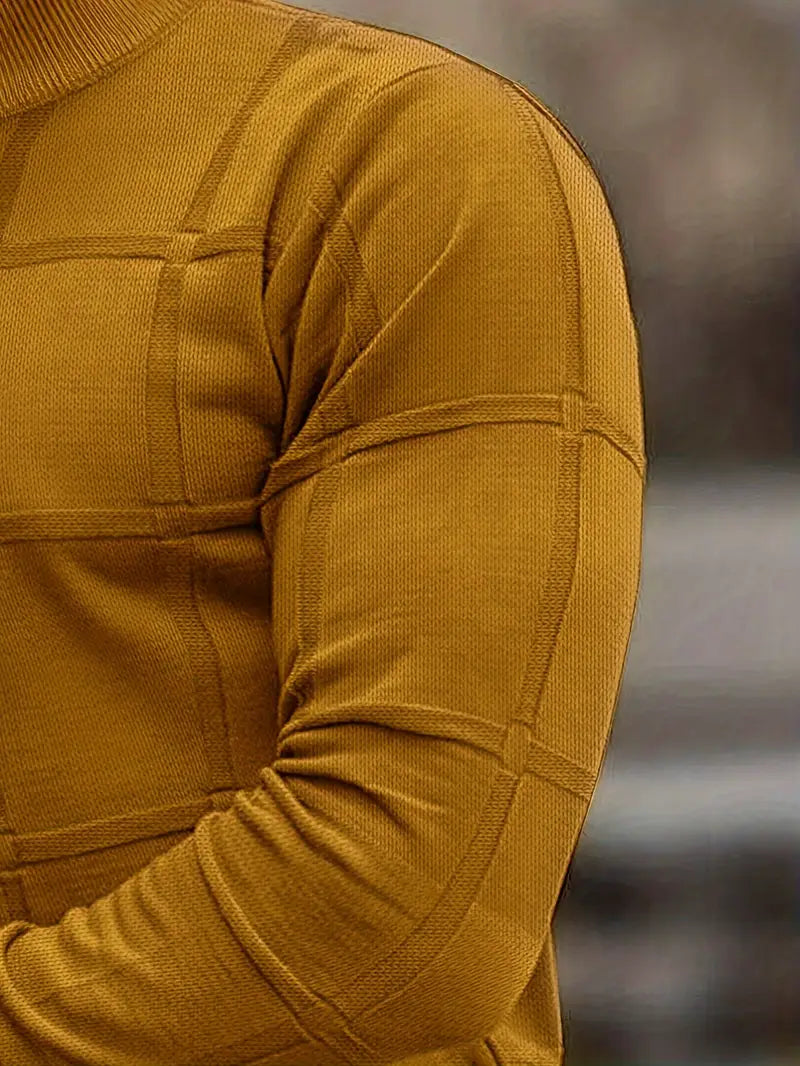 Nunzio™ - Hög Krage Bekväm Stickad Tröja