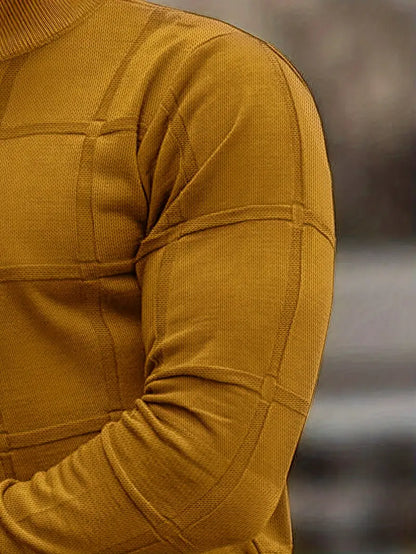 Nunzio™ - Hög Krage Bekväm Stickad Tröja