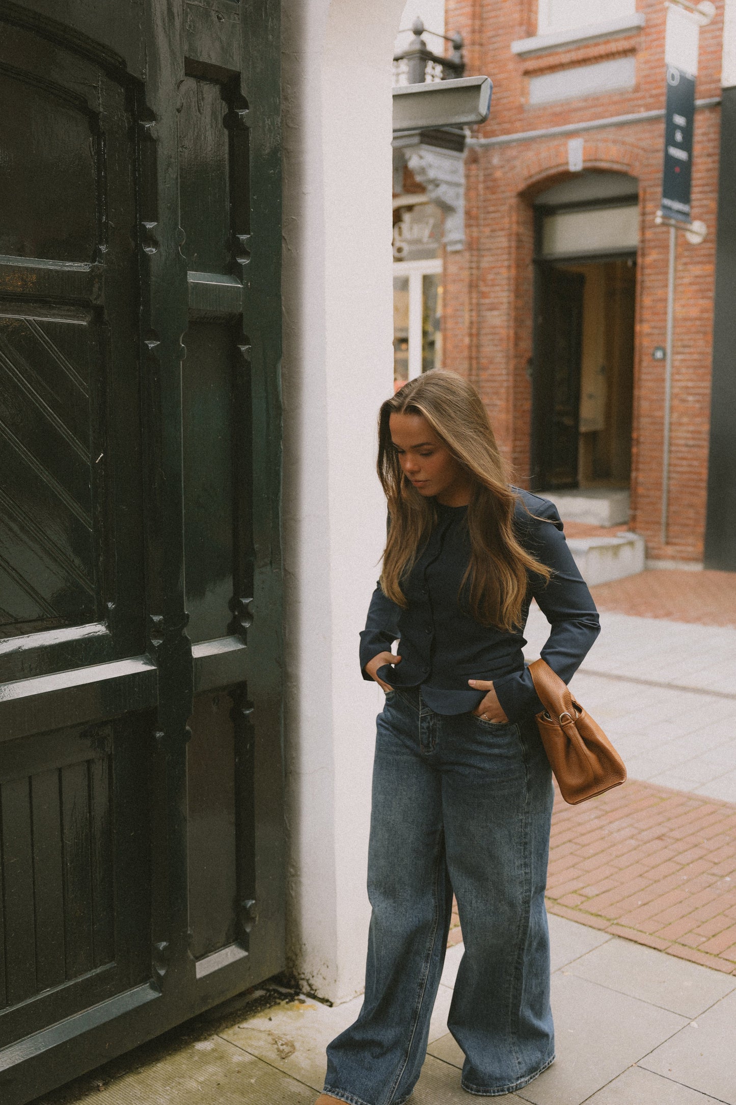 Nerys™ – Marinblå Blazertopp