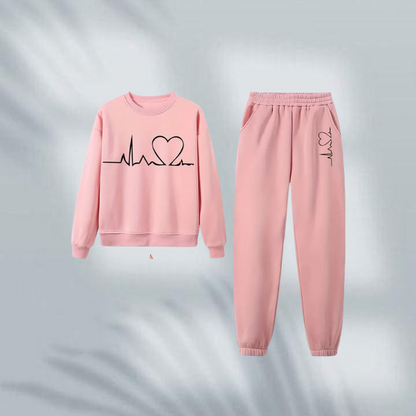 Hoppets flamma Sweatshirt Set | Tillsammans mot bröstcancer