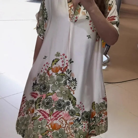 Leah™ - Elegant Mönstrad Klänning