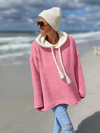 Huvtröja i Stickat | Tillsammans mot Bröstcancer