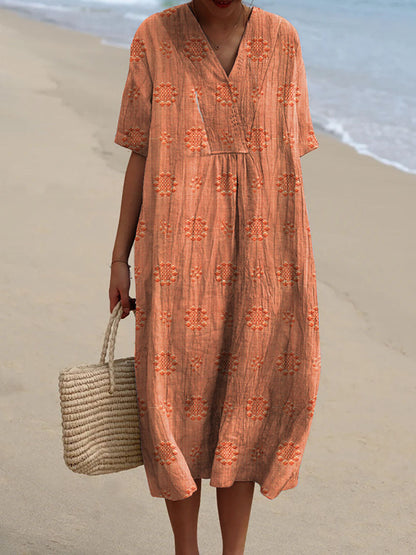 Venice™ – Vintage Blommig Klänning för Dam