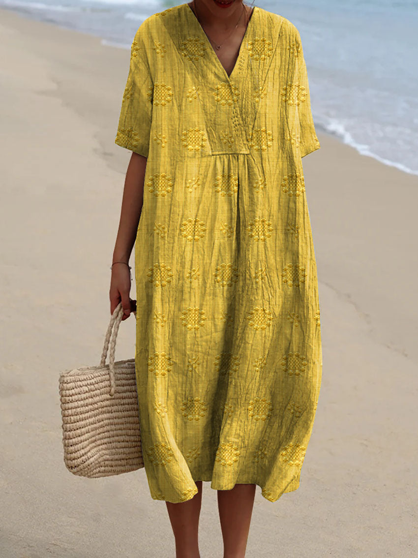 Venice™ – Vintage Blommig Klänning för Dam