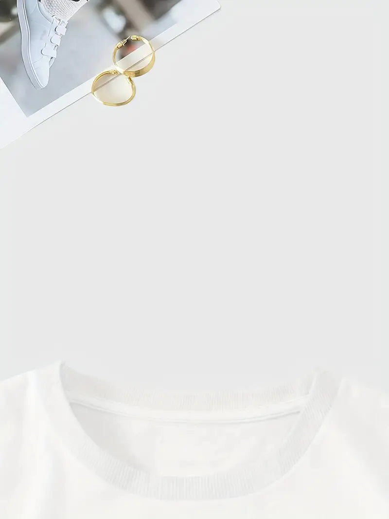 Tanja™ - Blommig T-shirt med Kort Ärm för Dam